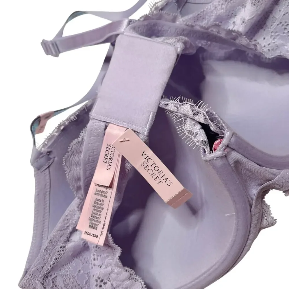 Victoria's Secret Twinkle Strap Lace Classic-Coverage Bra Feather Lilac 36DD